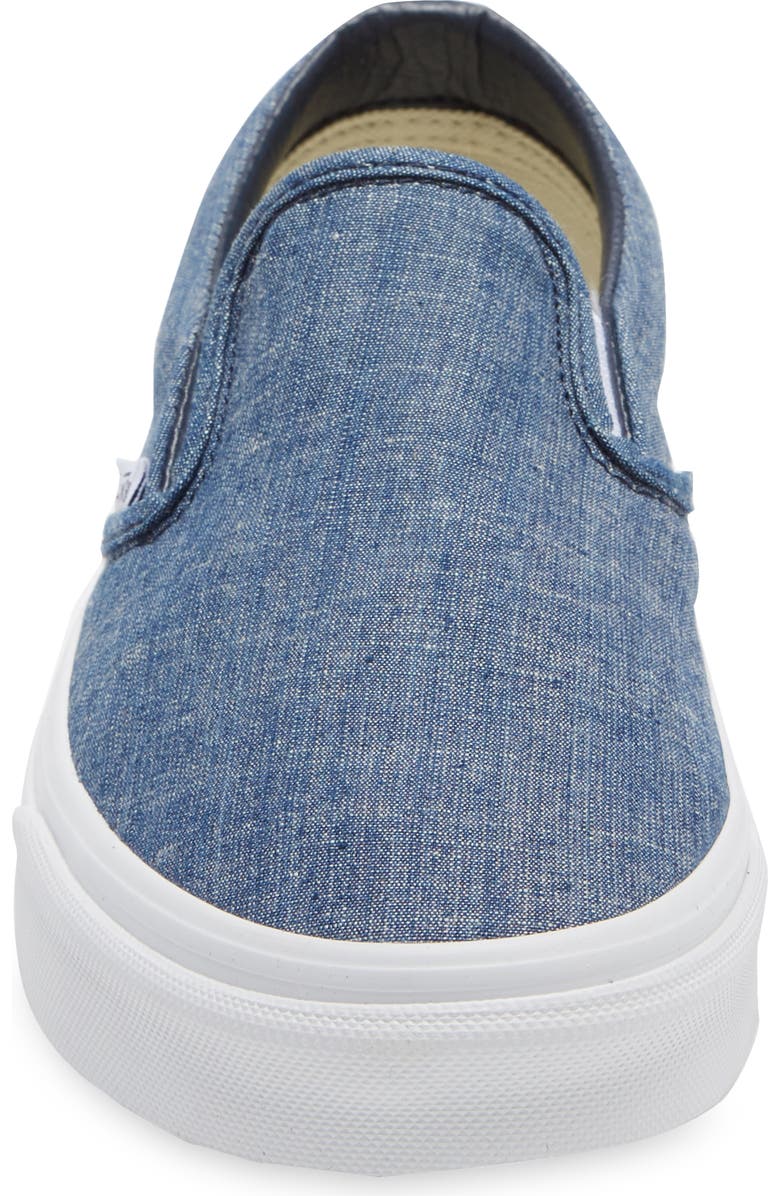 Vans Chambray Classic Slip-On Sneaker, Alternate, color,