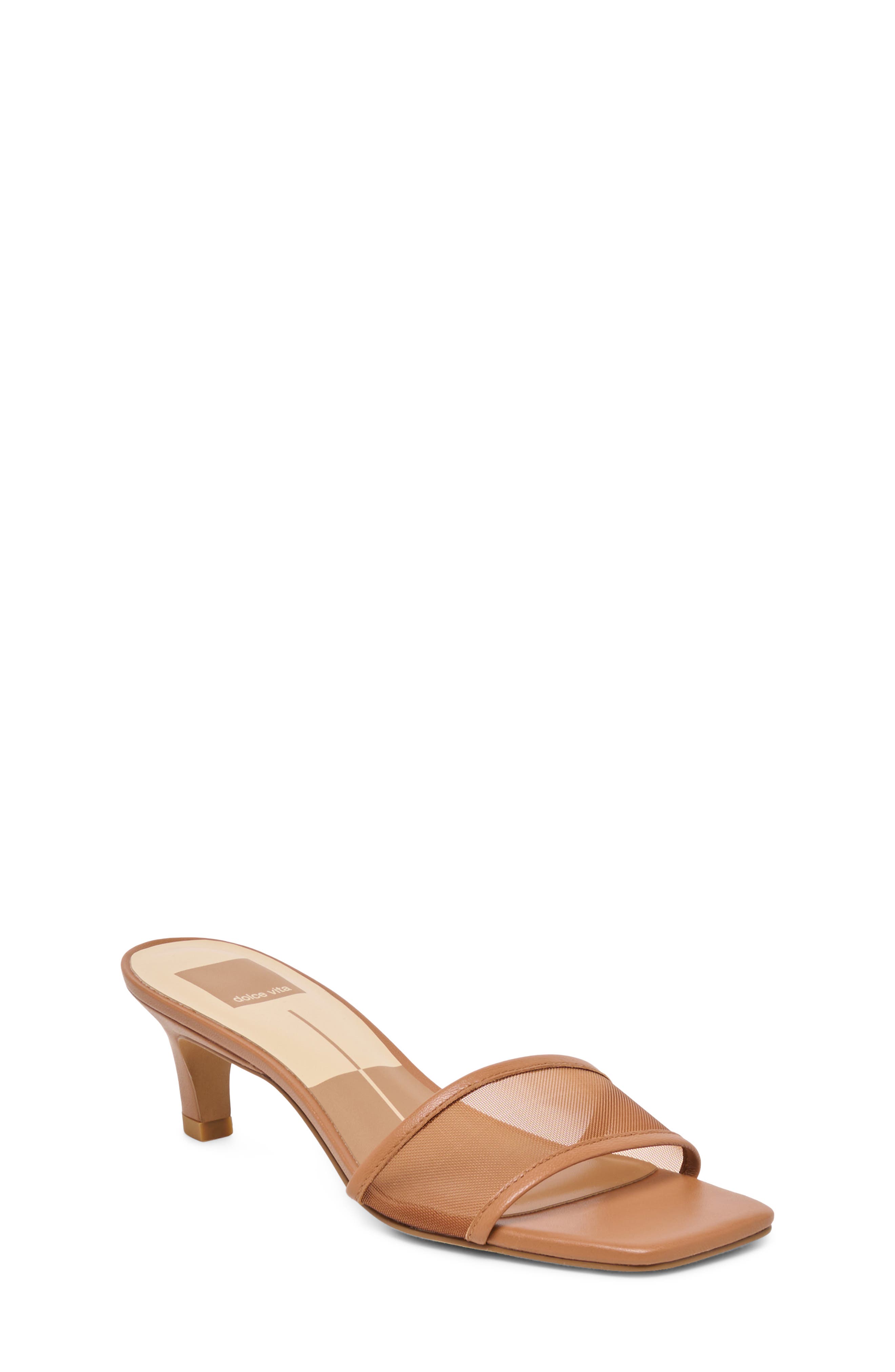 Dolce Vita Rexa Mesh Sandal, Main, color, Caramel Mesh