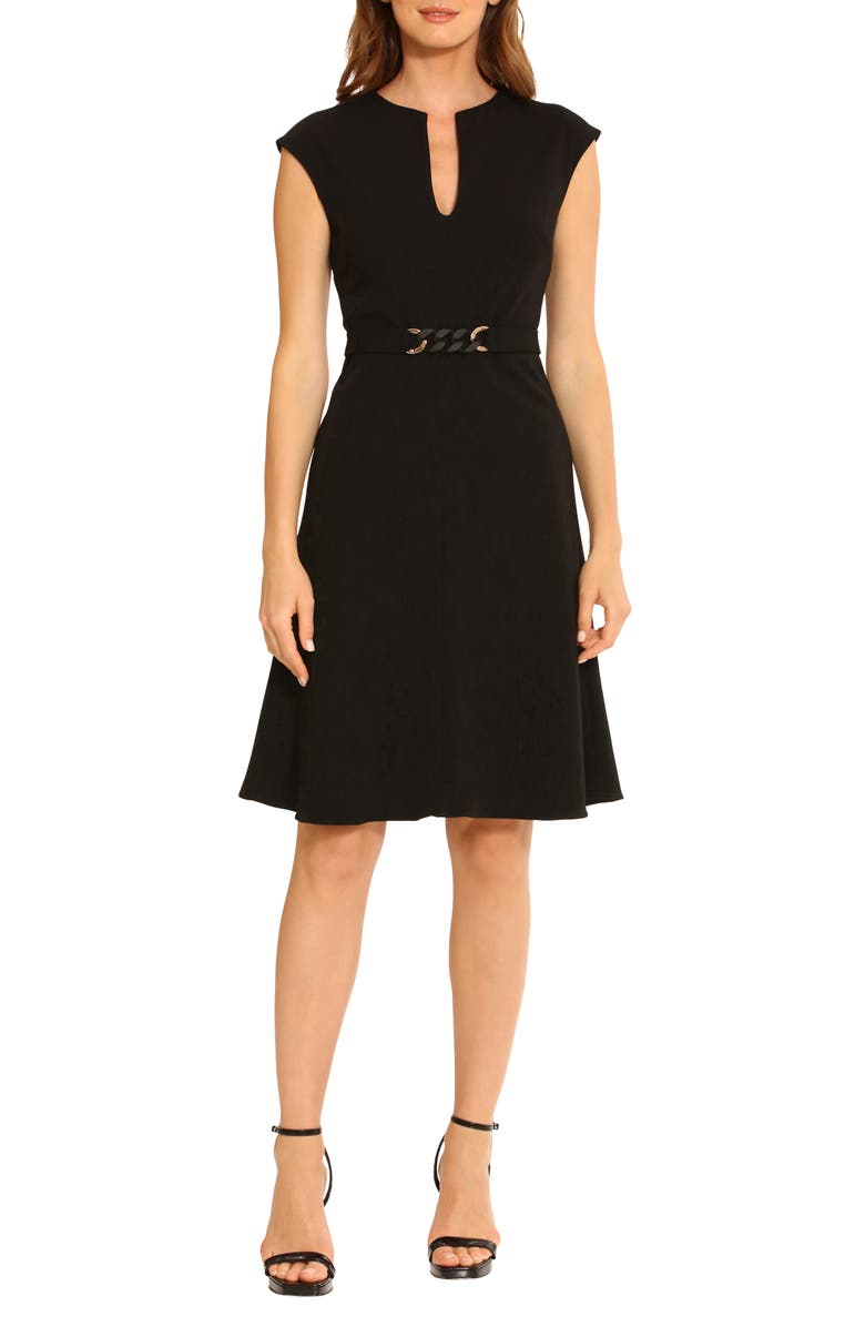 Maggy London Belted Sheath Dress, Main, color, 