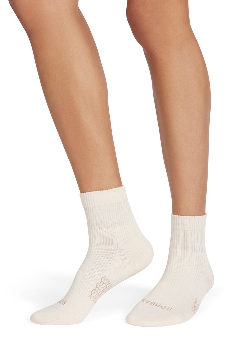 Bombas Modern Rib Quarter Socks, Main, color,