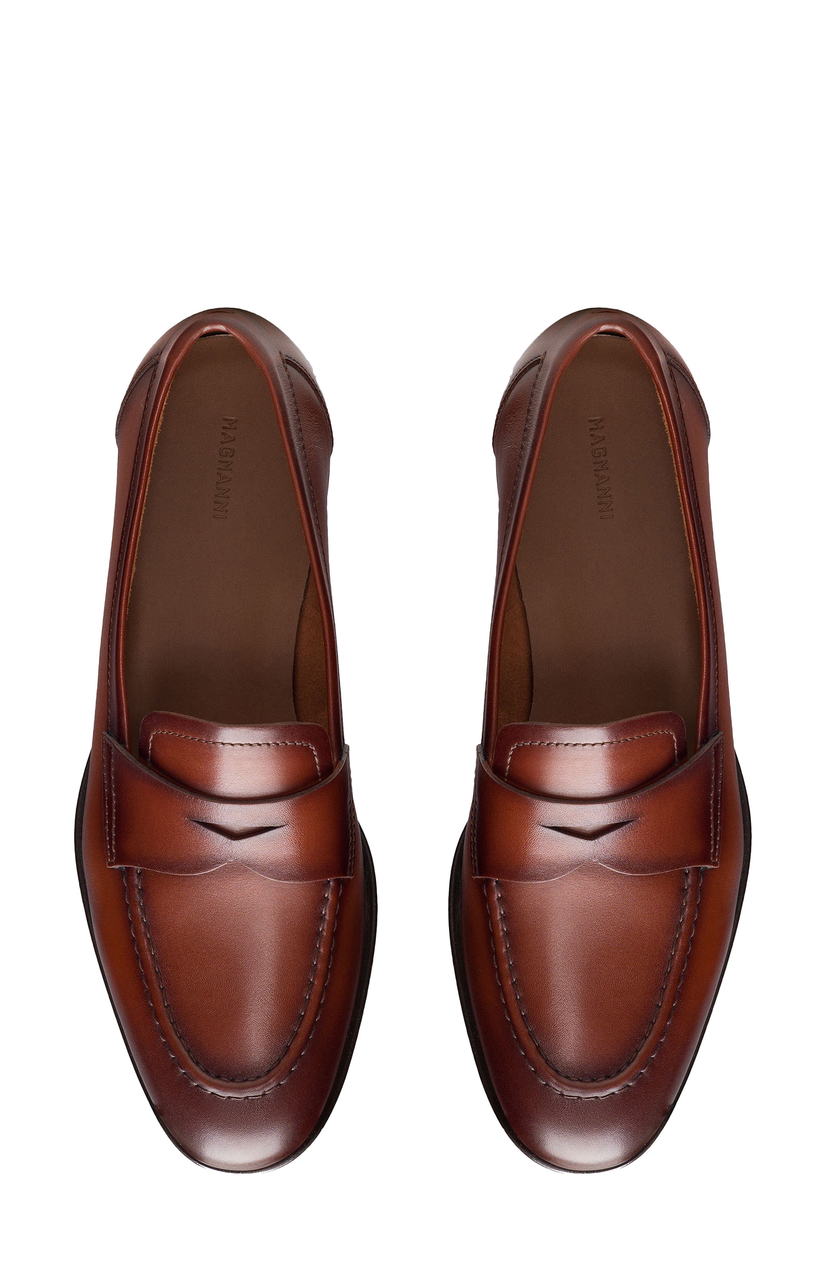 Sonya Penny Loafer, Alternate, color, COGNAC