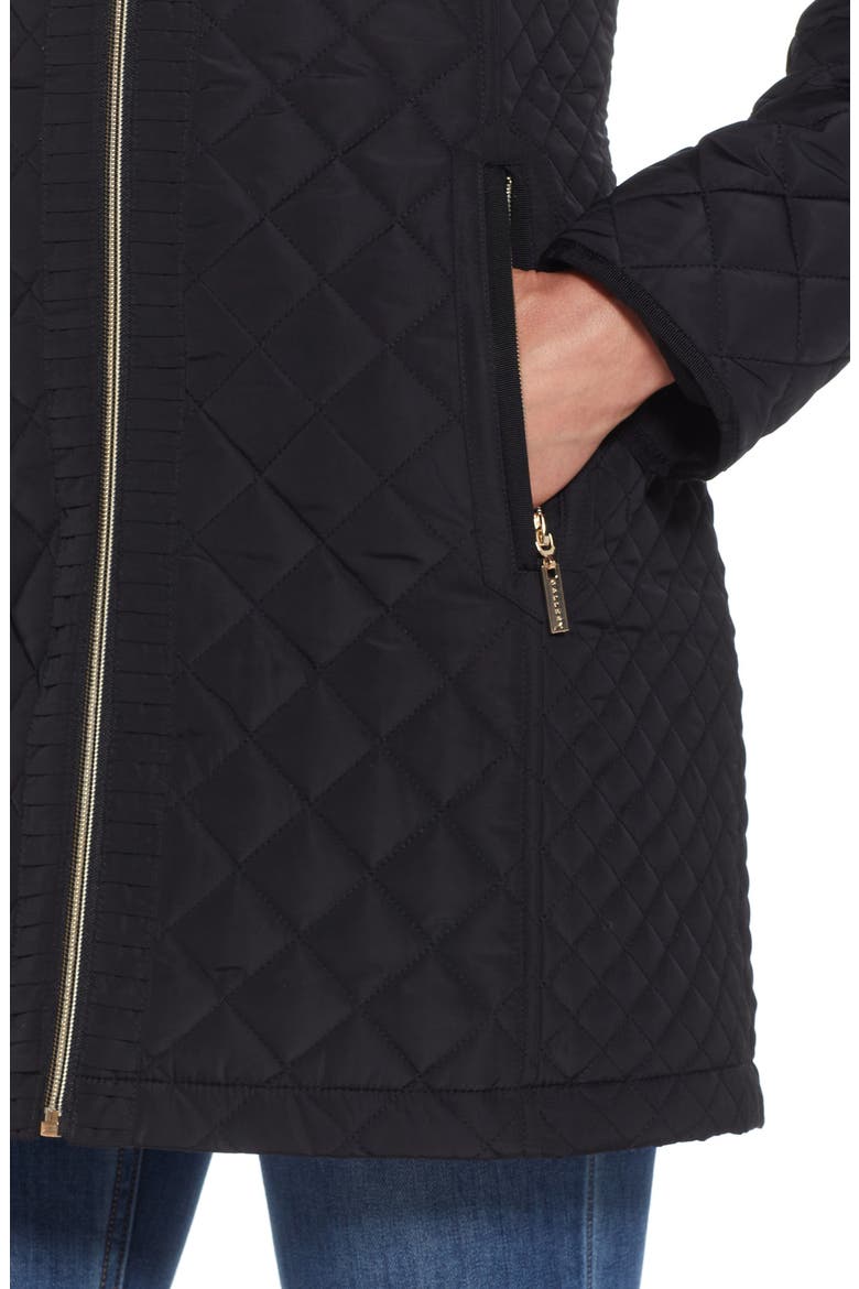 Quilted Jacket, Alternate, color, BLACK