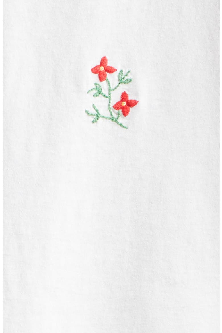 Tournament Embroidered Floral Graphic T-Shirt, Alternate, color, CREAM