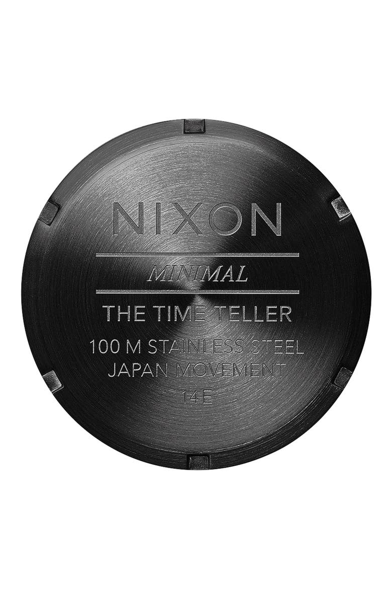 The Time Teller Bracelet Watch, 37mm, Alternate, color, BLACK/BLACK