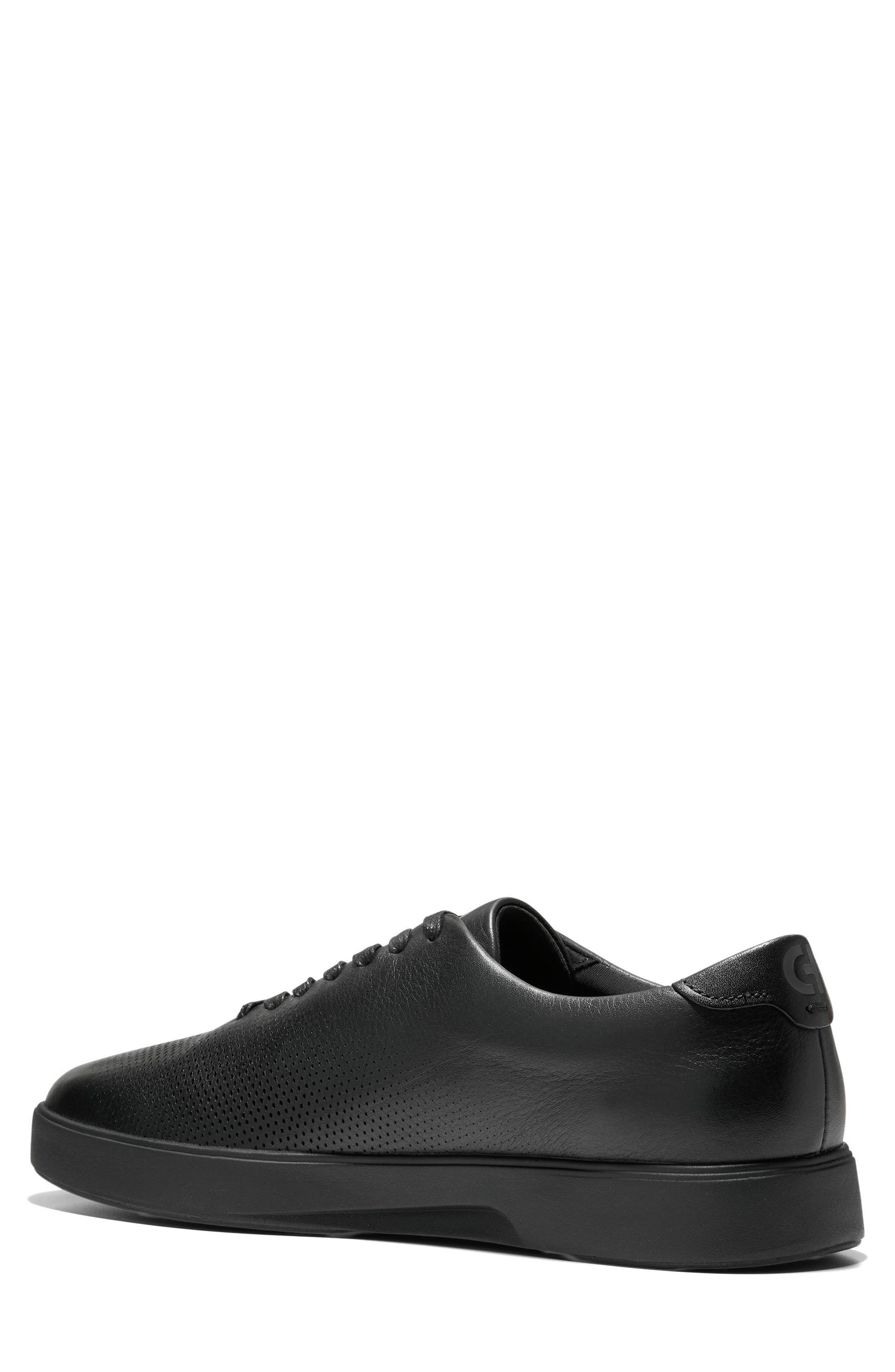 GrandPrø CitySpectre Laser Leather Sneaker, Alternate, color, BLACK / BLACK
