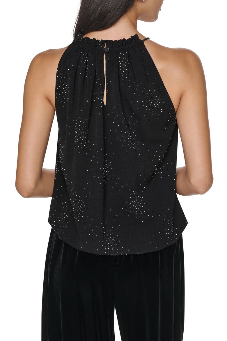 Firework Embellish Sleeveless Top, Alternate, color, BLACK