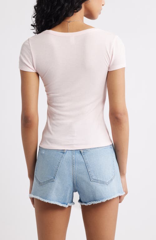 Bp. Rib Scoop Neck T-shirt In Neutral