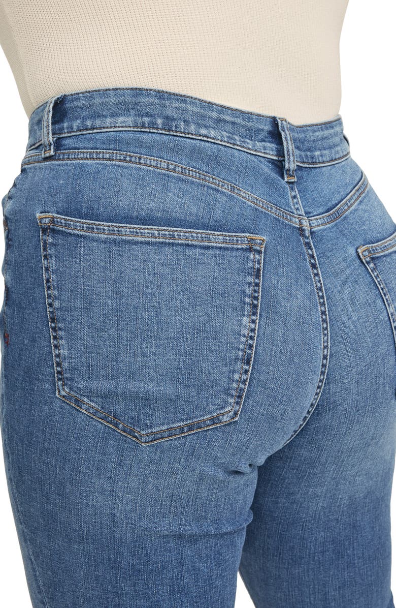 WARP+WEFT JFK Crop Skinny Stretch Jeans, Alternate, color, Way To Go