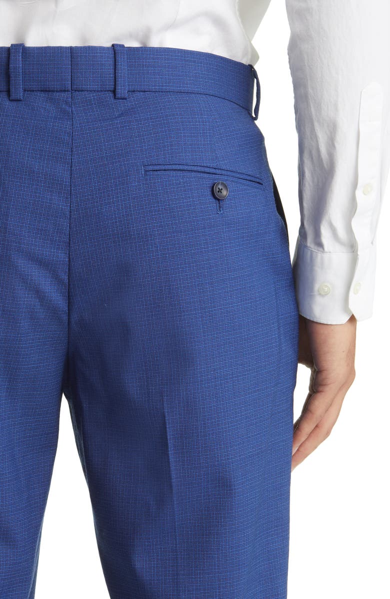 Nordstrom Trim Fit Wool Trousers, Alternate, color,