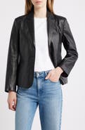 Schott NYC Fitted Leather Blazer