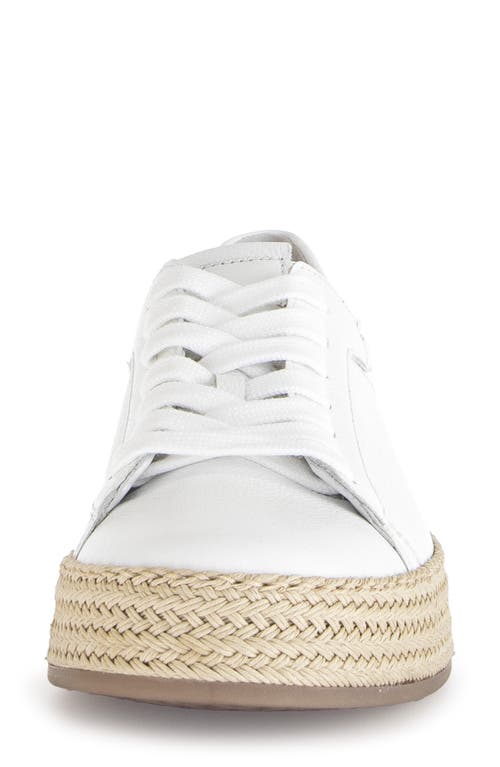 Gabor Espadrille Sneaker In White