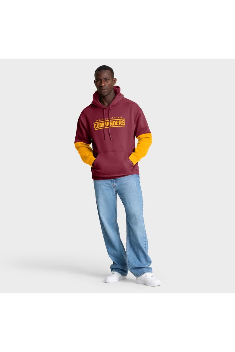 Men's Fanatics Burgundy Washington Commanders Helmet Pullover Hoodie, Alternate, color, Burgundy