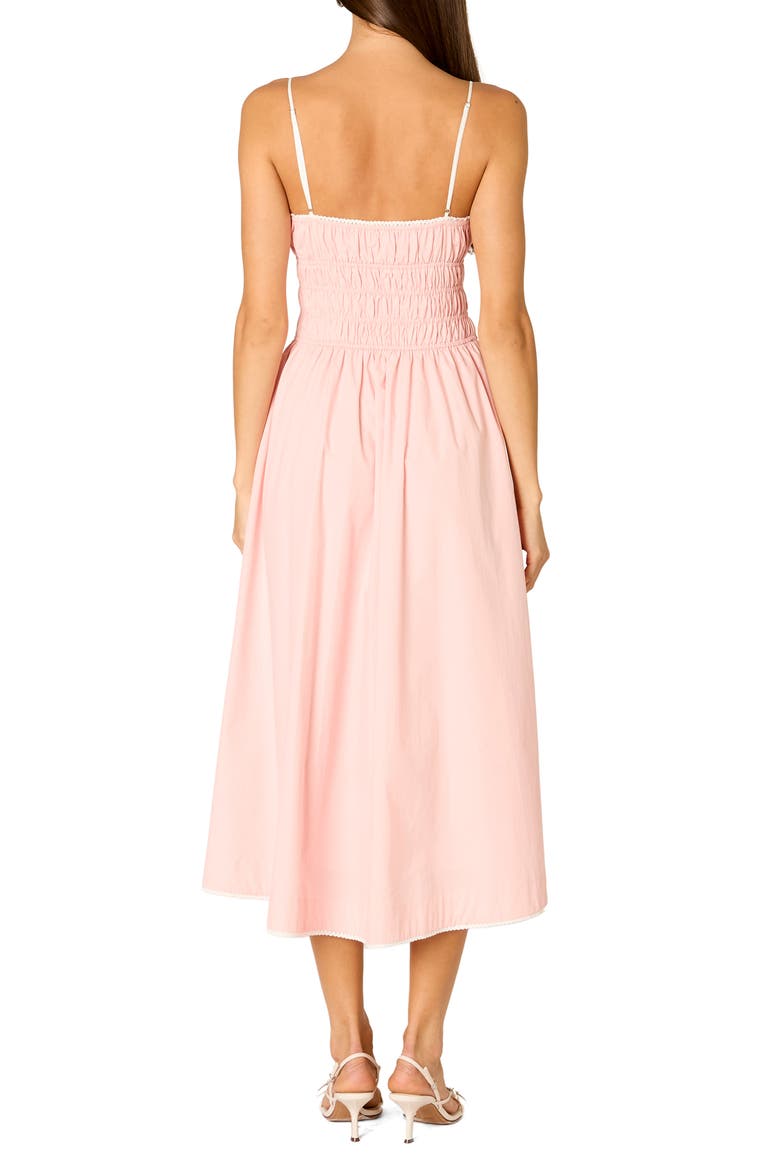 Thomas Smocked Sleeveless Midi Dress, Alternate, color, BLUSH