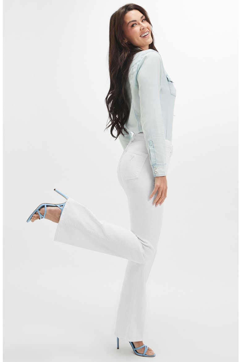 Sexy Flare High Waist Jeans, Alternate, color, PURE WHITE