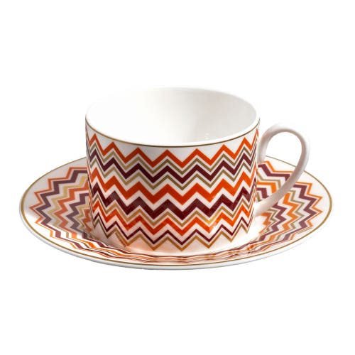 Missoni Tea Cup & Saucer Set Of 2 In Luxury Box