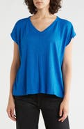 Eileen Fisher V-Neck Organic Linen T-Shirt