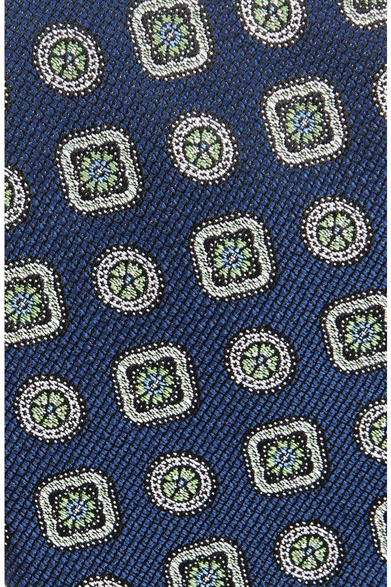 Aguilar Medallion Silk Tie, Alternate, color, GREEN