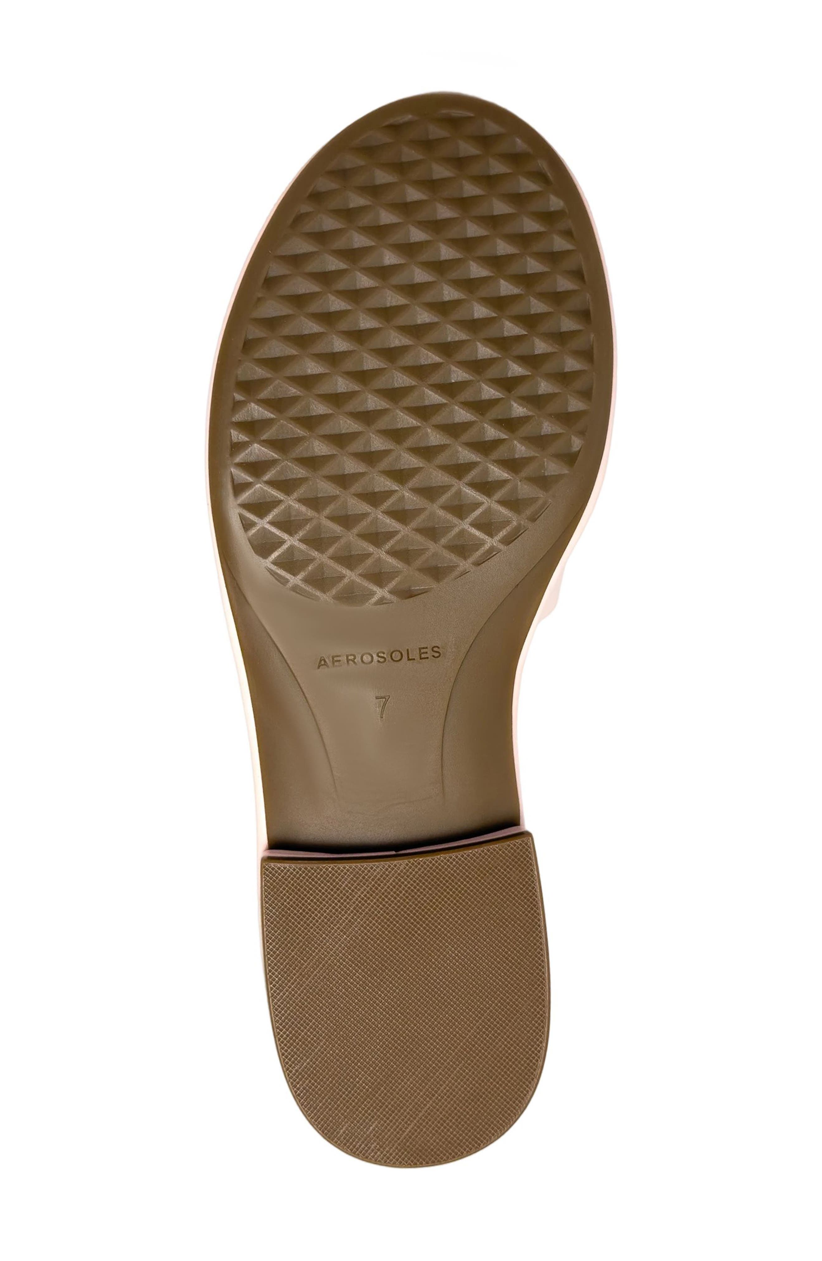 Big Charm Link Slide Sandal, Alternate, color, PINK FAUX NAPPA