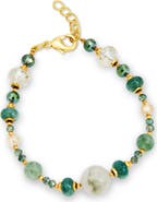 SAVVY CIE JEWELS Semiprecious Bead Bracelet