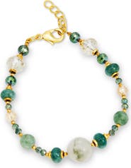 SAVVY CIE JEWELS Semiprecious Bead Bracelet