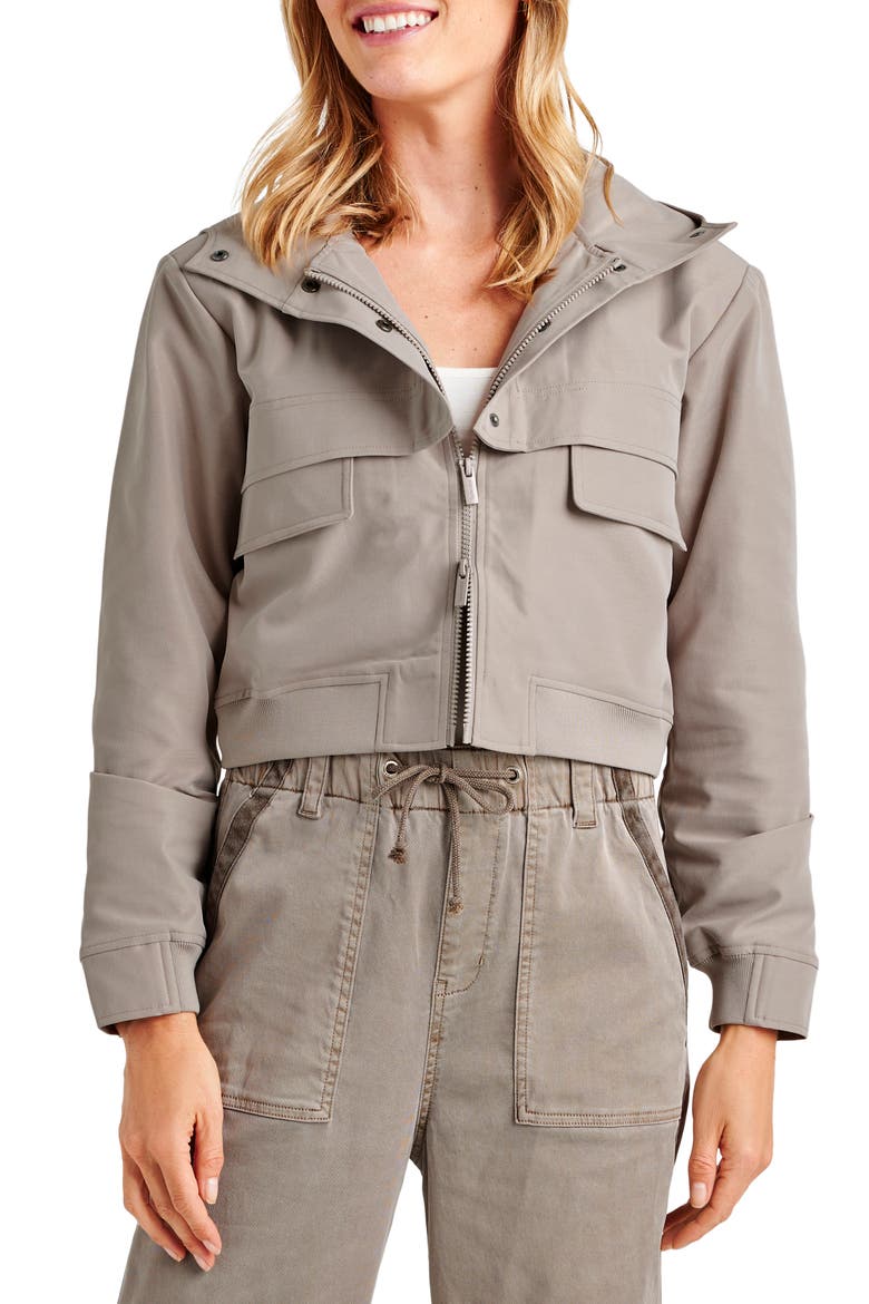 Arizona Crop Hooded Jacket, Main, color, TAWNY