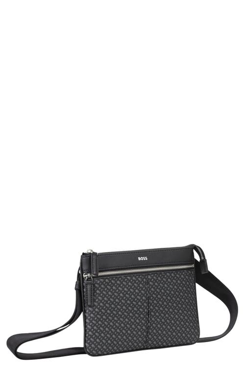 Hugo Boss Hugo Zair Envelope Crossbody Bag In Black