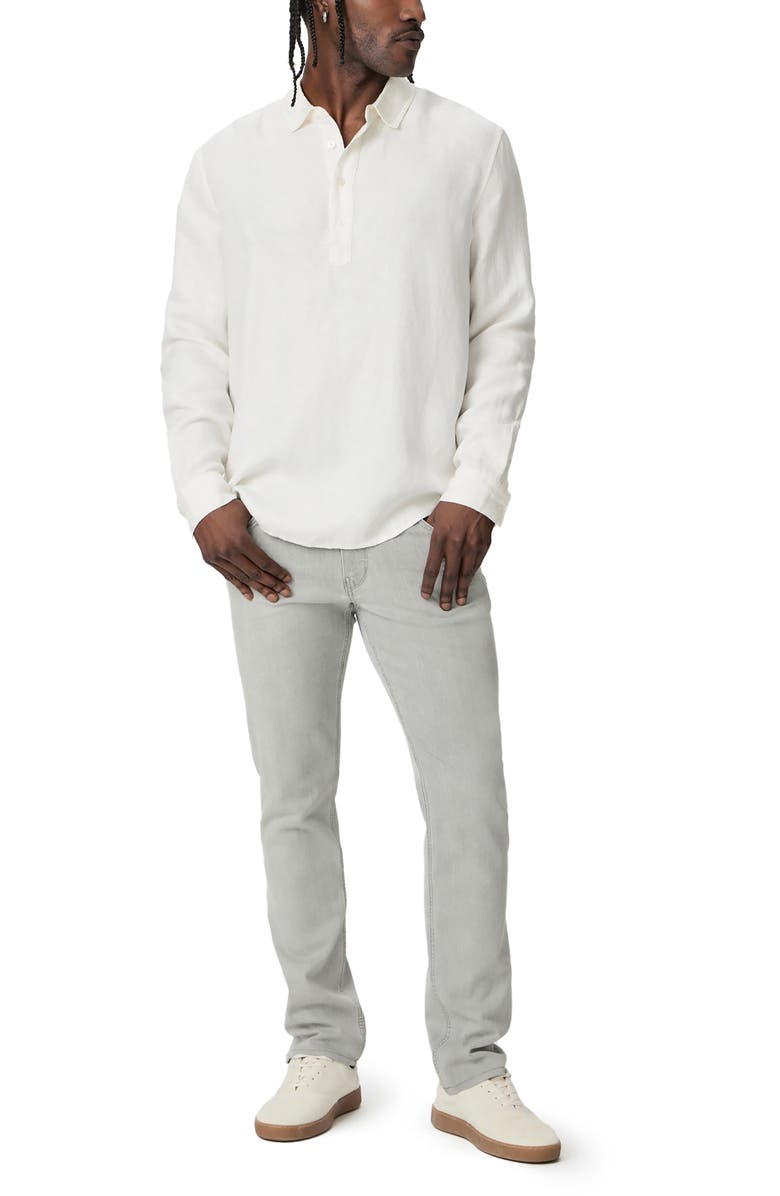 PAIGE Arney Linen Blend Quarter Button Shirt, Alternate, color, 