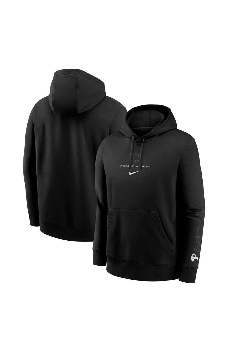 Nike Men's Nike  Black Philadelphia Phillies  Fashion Club Fleece Pullover Hoodie, Main, color, 