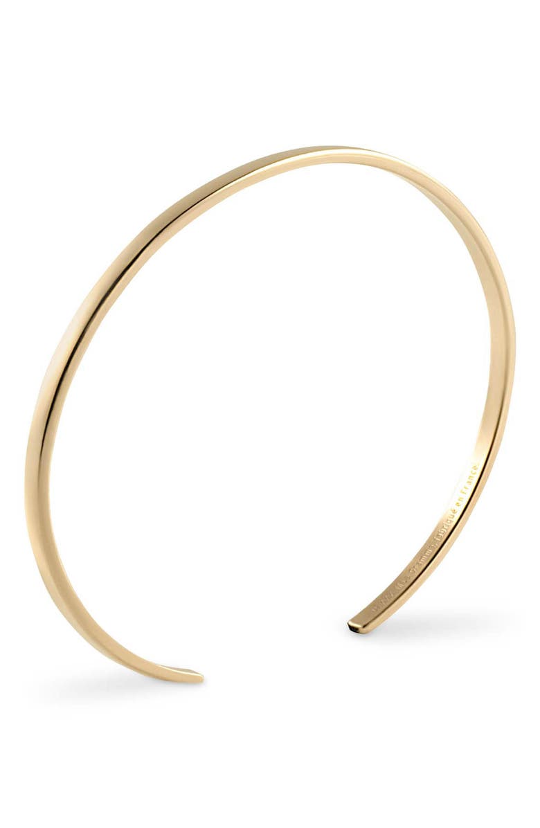 le gramme 7G Polished 18K Gold Ribbon Cuff Bracelet, Alternate, color,