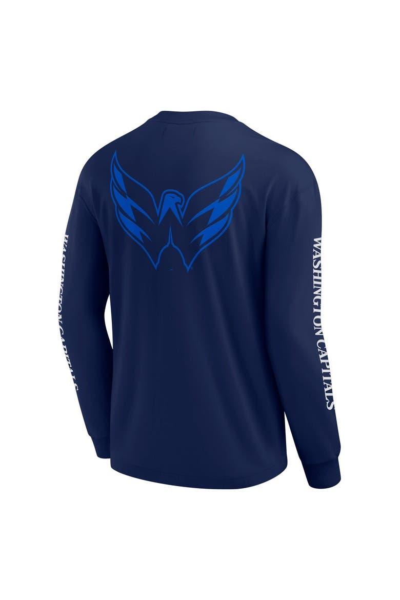 Men's Fanatics Navy Washington Capitals Elements Strive Long Sleeve T-Shirt, Alternate, color, Navy
