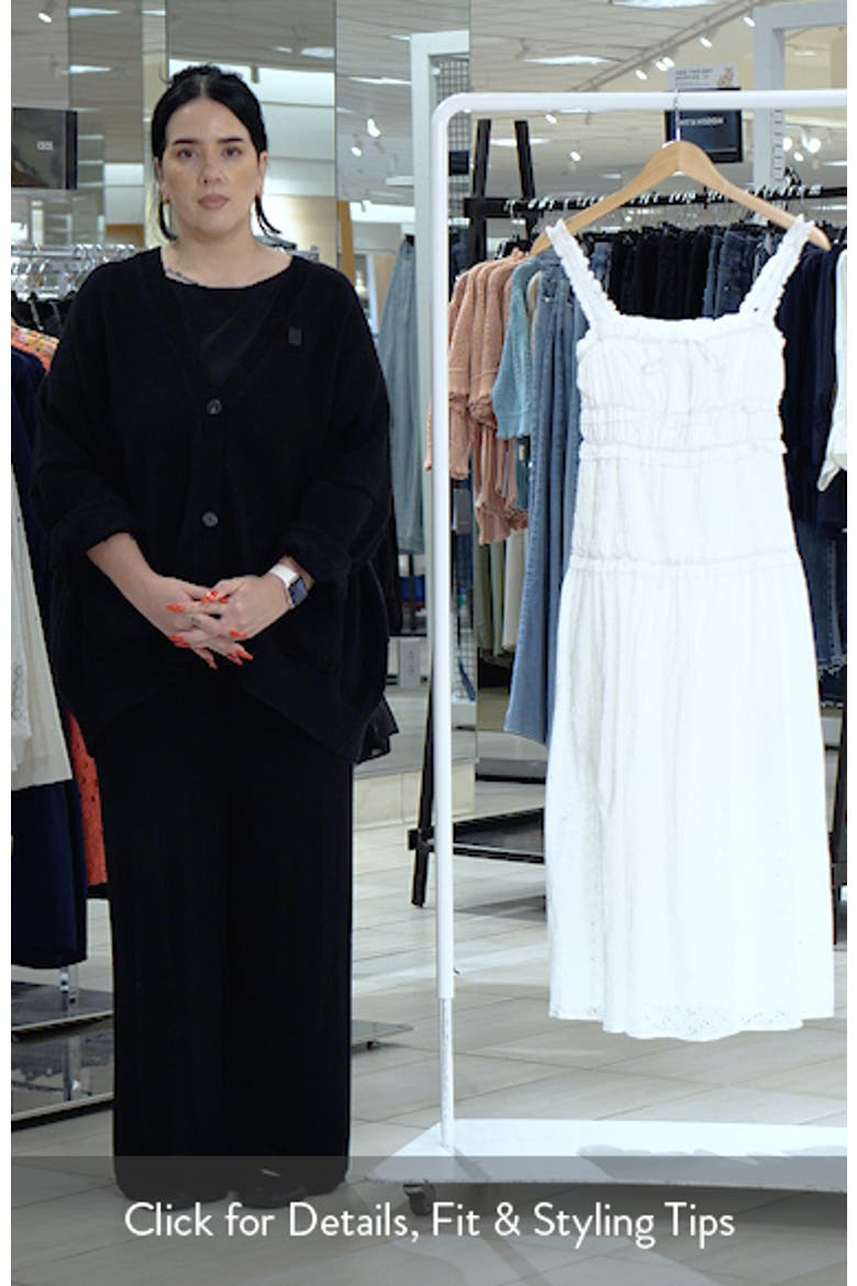Cotton Eyelet Midi Sundress video