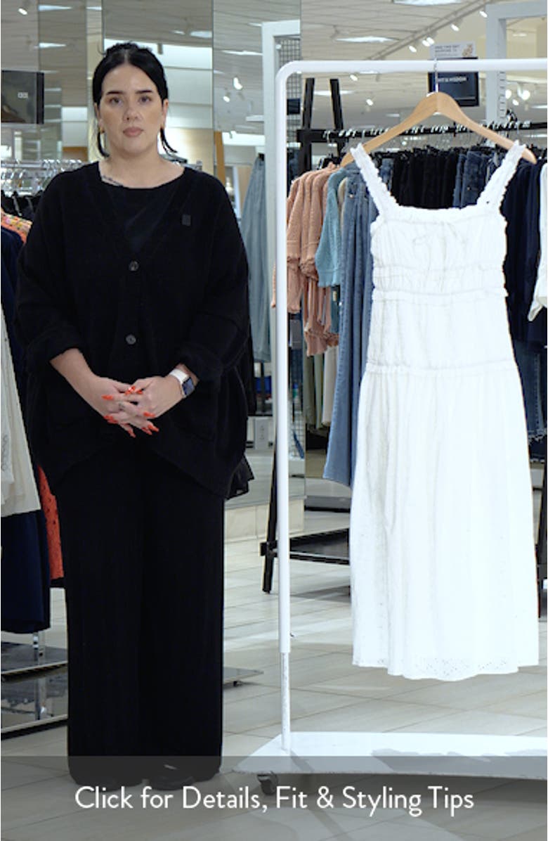 Cotton Eyelet Midi Sundress, sales video thumbnail