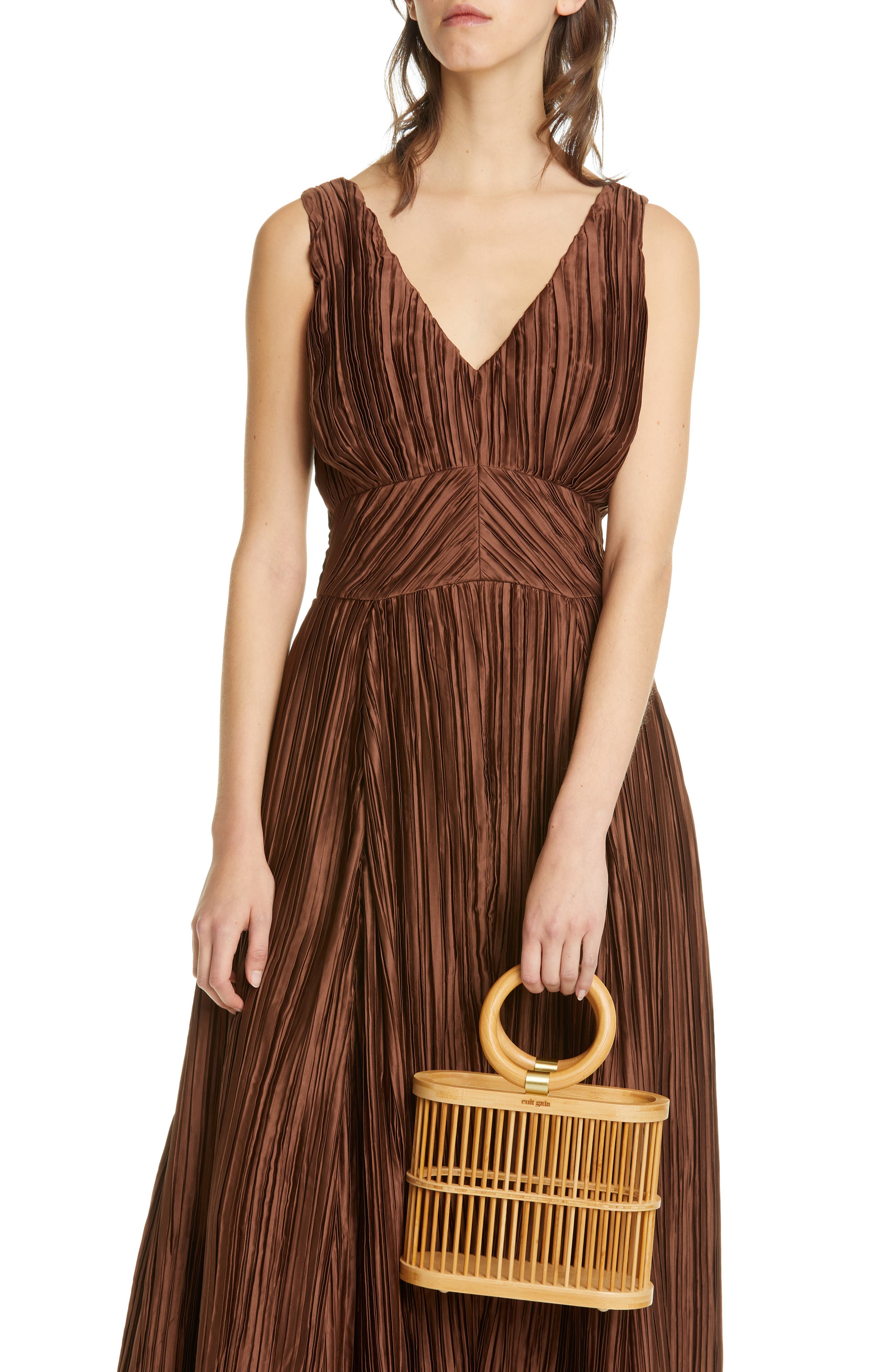 Cult Gaia Mini Coco Top Handle Bamboo Bag, Alternate, color, 