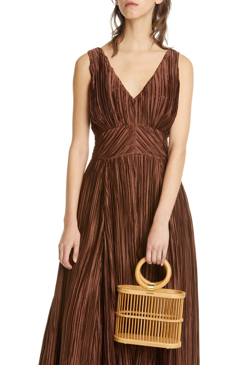 Cult Gaia Mini Coco Top Handle Bamboo Bag, Alternate, color,