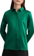 Lilysilk Women's Basic Concealed Placket Silk Shirt