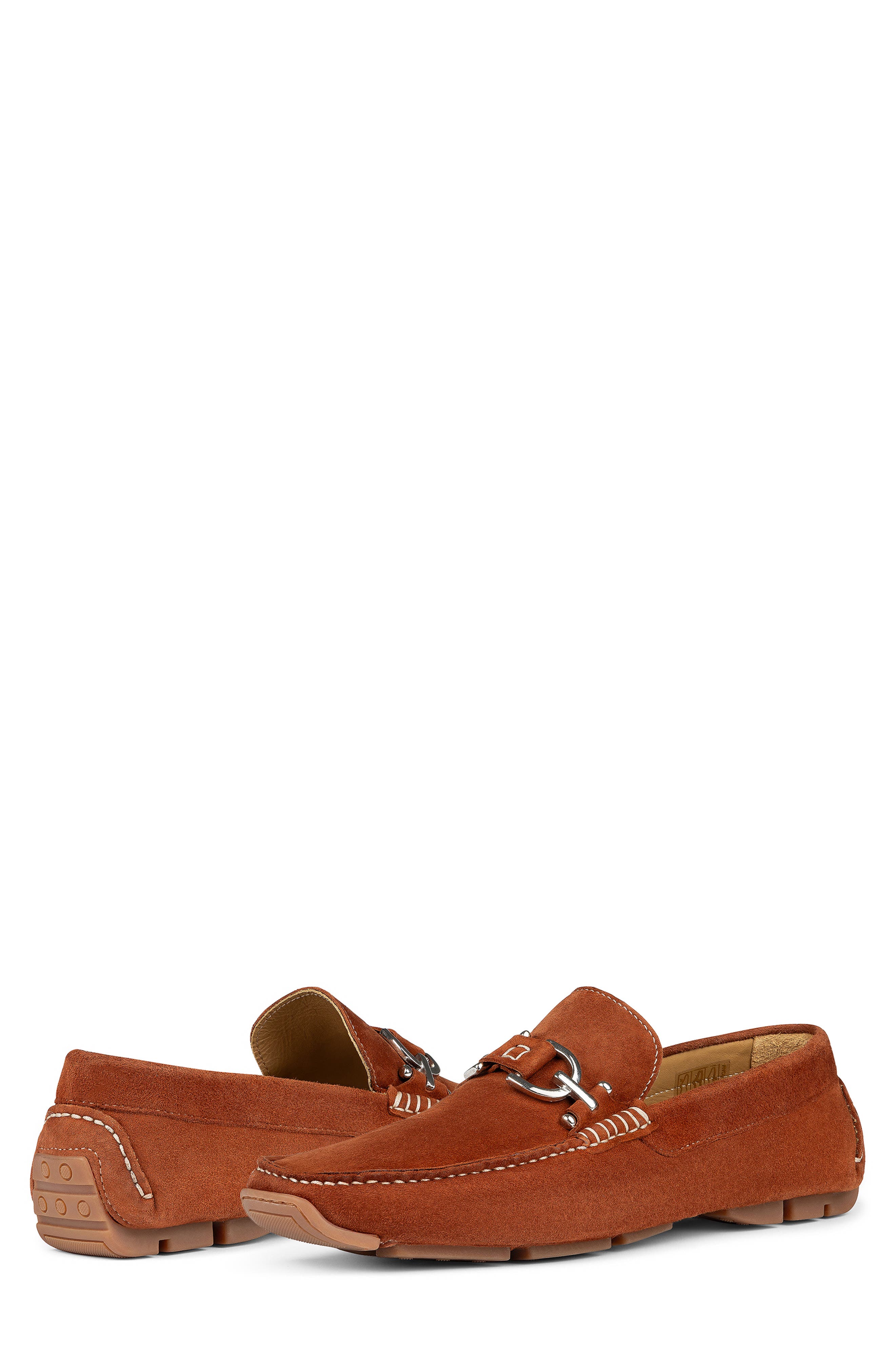 Donald Pliner Moc Toe Driving Loafer, Alternate, color, Cognac