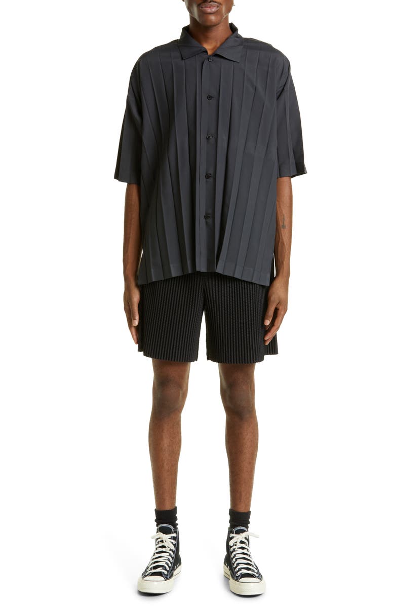 Homme Plissé Issey Miyake Edge Pleated Lightweight Shirt, Alternate, color,
