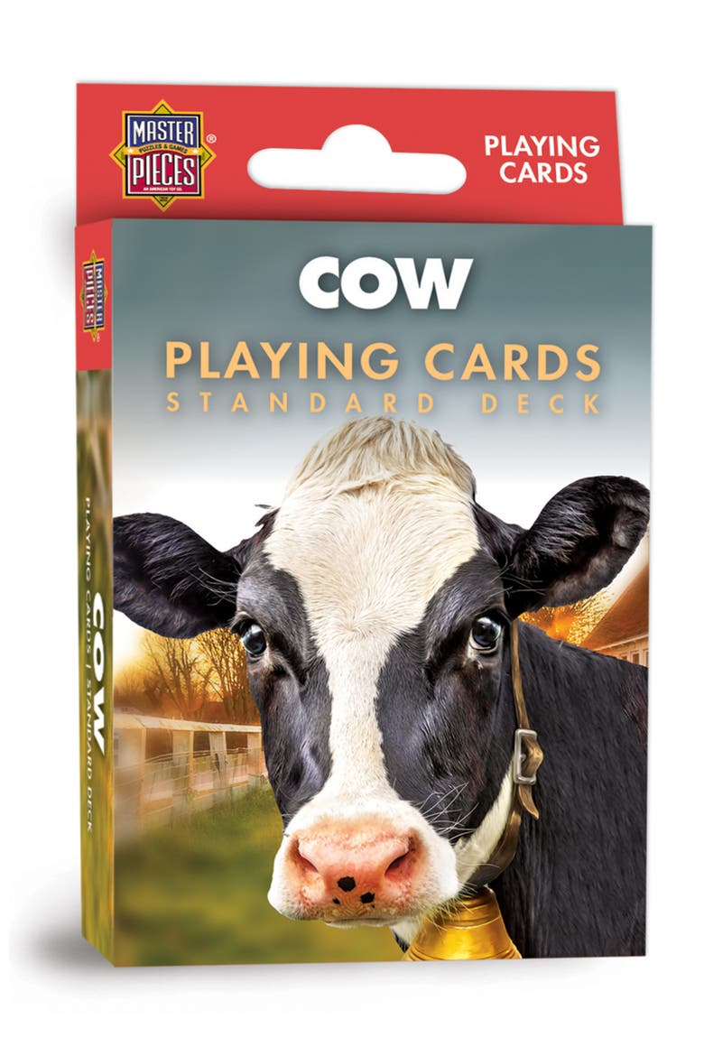 Cow Playing Cards, Main, color, Multicolor