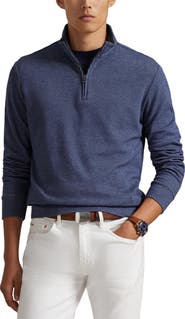Polo Ralph Lauren Textured Double Knit Quarter Zip Pullover