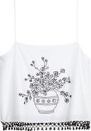 Bode Beaded Rosebloom Tank