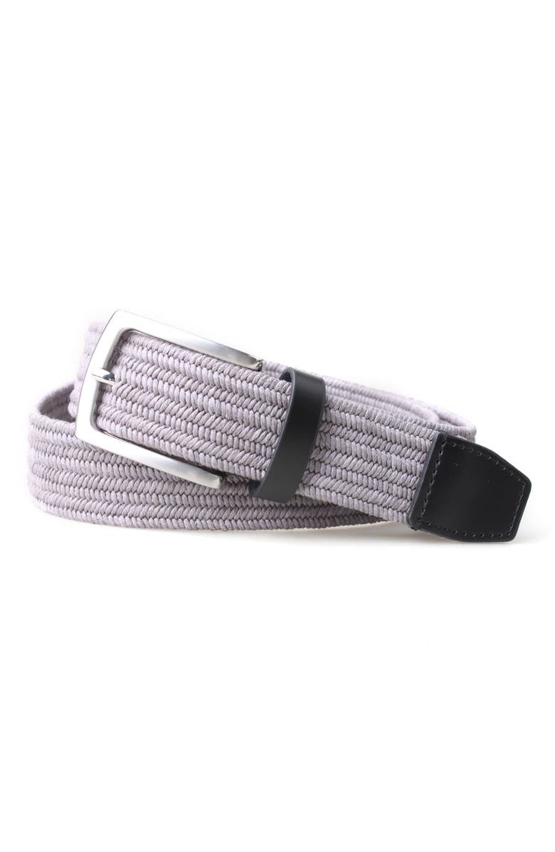PX Stretch Braided Belt, Alternate, color, Grey