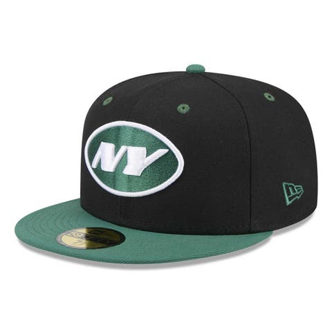 Men's New Era Black/Green New York Jets Flipside 2Tone 59FIFTY Fitted Hat