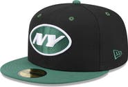 New Era Men's New Era Black/Green New York Jets Flipside 2Tone 59FIFTY Fitted Hat