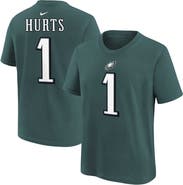 Nike Youth Nike Jalen Hurts Midnight Green Philadelphia Eagles Player Name & Number T-Shirt