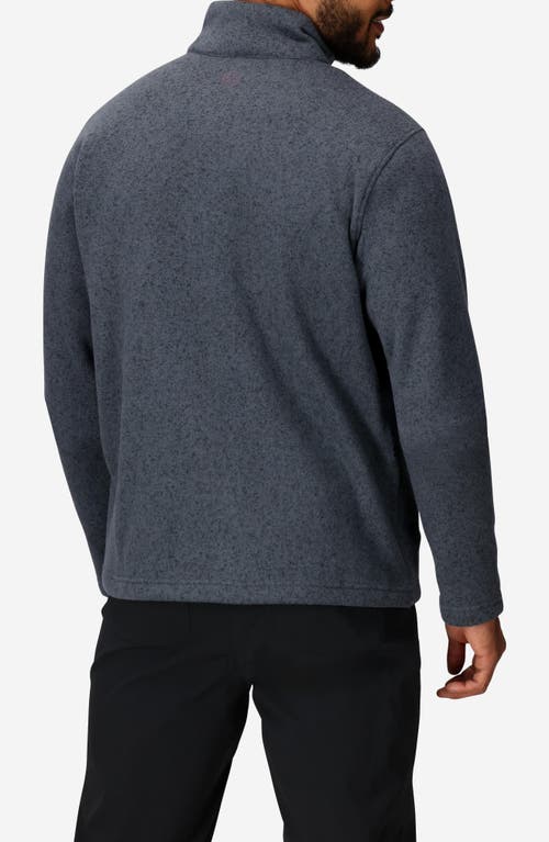 Marmot Drop Line Heathered Fleece Jacket In Steel Onyx Heather