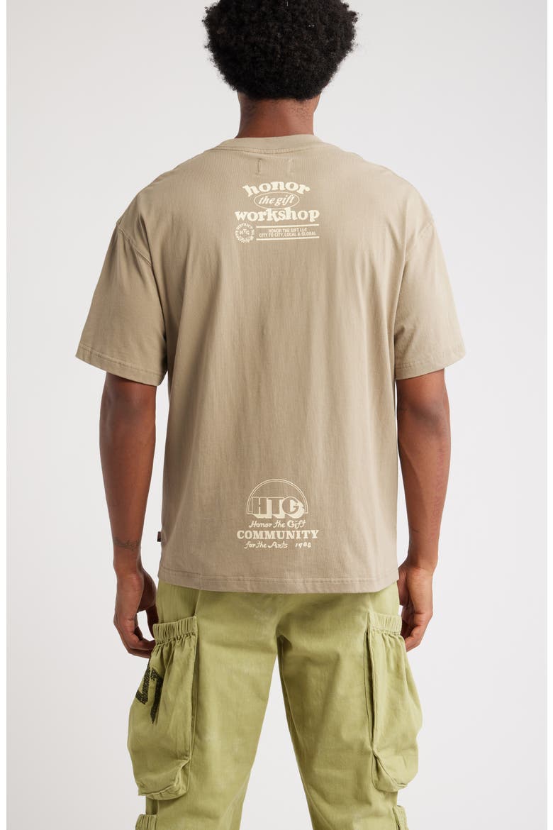 Why Not Oversize Cotton T-Shirt, Alternate, color, TAUPE
