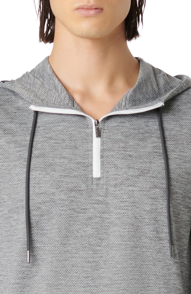 Bugatchi Quarter Zip Performance Hoodie, Alternate, color,