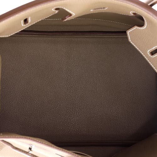 Pre-owned Hermes  Hermes Birkin Handbag Grey Togo With Palladium Hardware 35 In Brown