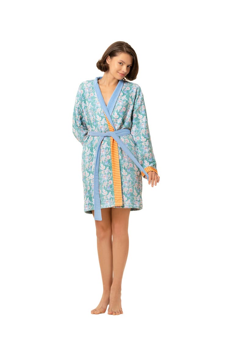 Tabea Bathrobes 100% Cotton Luxe Comfort, Alternate, color, Pink - Red