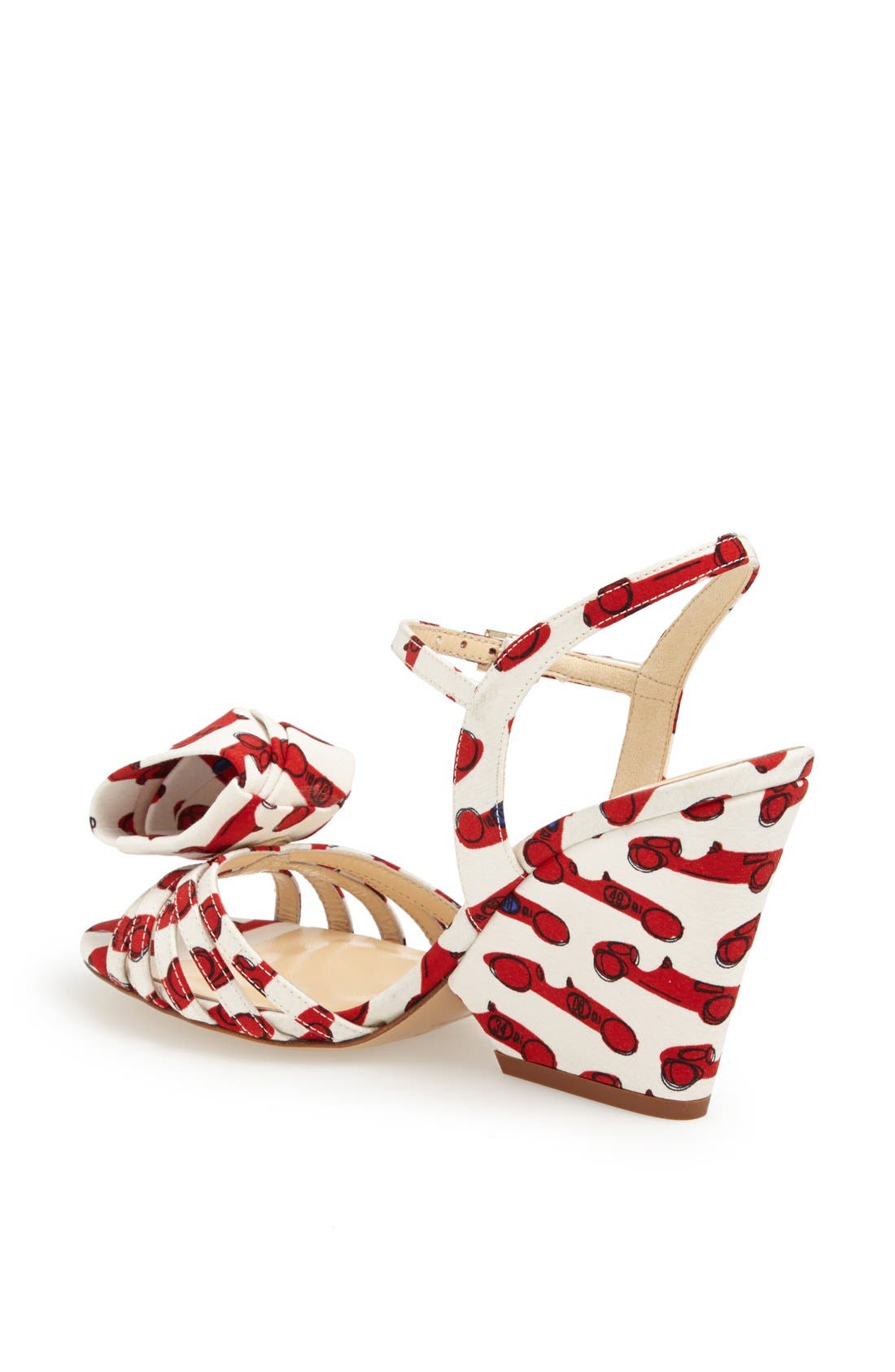 'ivana' sandal, Alternate, color, LACQUER RED PRINT FABRIC